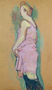 Femme de maison blonde, un estudio para la pintura 